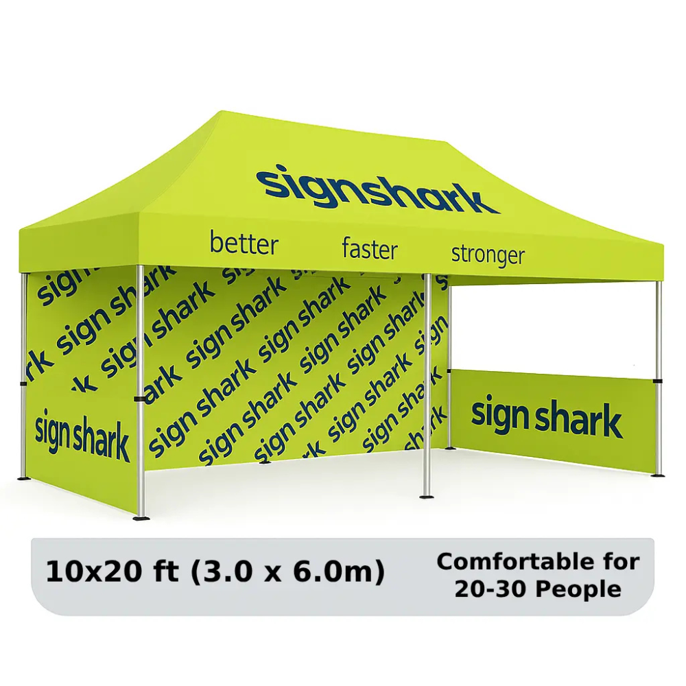 10x20 Custom canopy tent comfortable for 20-30 People