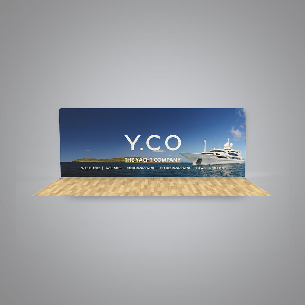 20ft Straight Tension Fabric Display