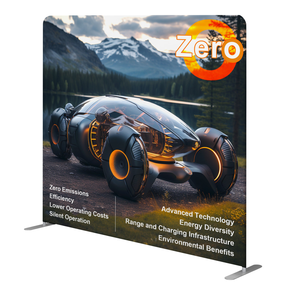 Straight Tension Fabric Displays 8ft